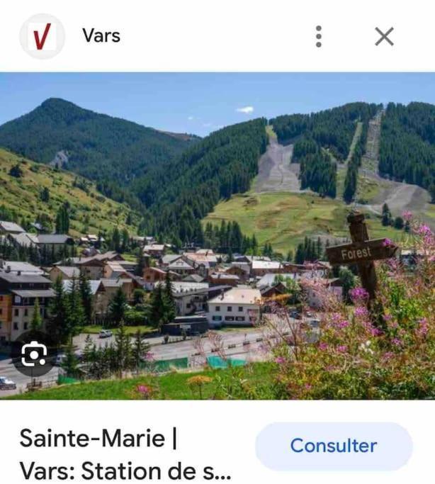 Apartmán Duplex Avec Belle Terrasse Au Pied Des Pistes Vars  Exteriér fotografie